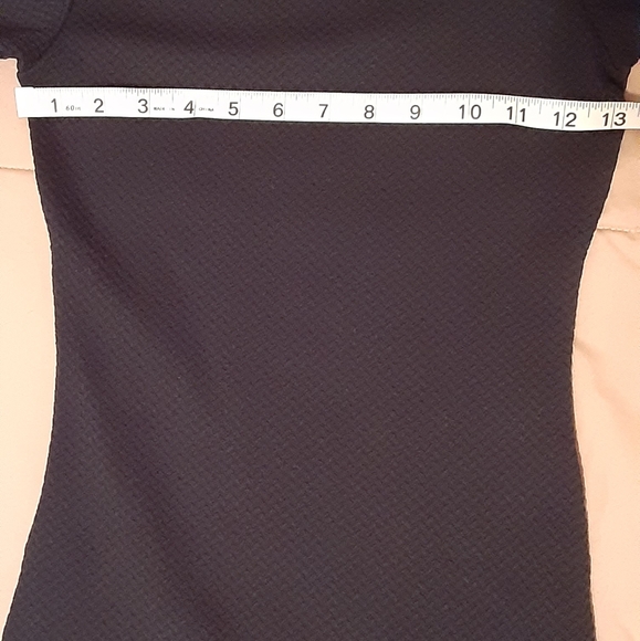 Dark Navy Ruffled Bodycon Dress - Picture 8 of 8